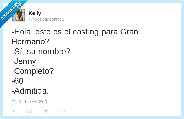 Gran hermano,discapacitados,casting,completo,jenny,precio,la profesion mas antigua del mundo