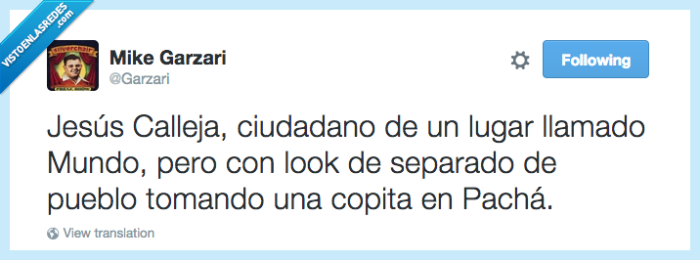 jesús calleja,look,pueblo,copa,televisión