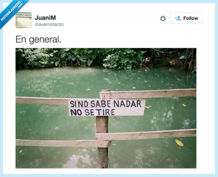 nadar,tirarse,lago,no se tire