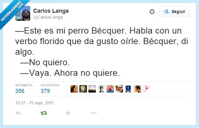 perro,Becker,habla,florido,no quiero