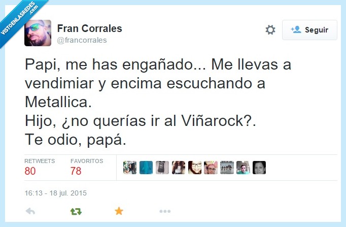 viñarock,vendimia,padres,cabrones,niña,metallica,padre,hijo,hija