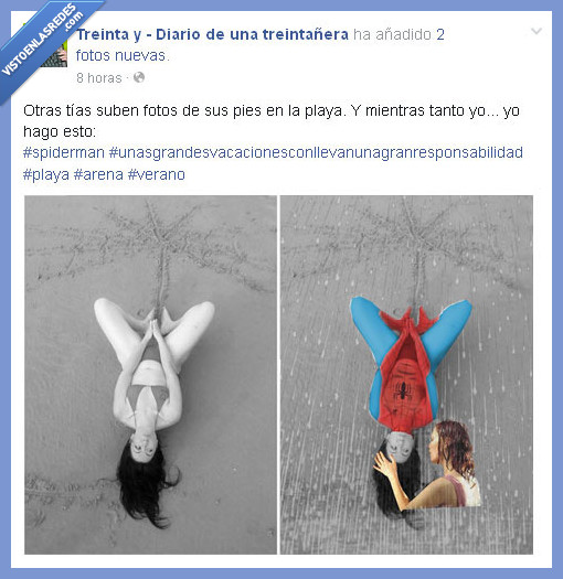 verano,fotos,playa,spiderman,frikis,arena