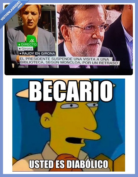 rajoy,biblioteca,becario,noticias,retraso,diabolico,titular