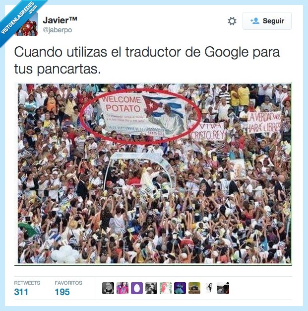 papa,patata,potato,bienvenido,pancarta