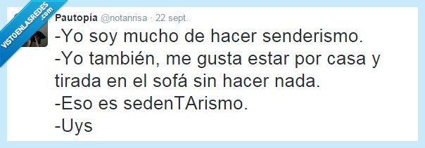 vago,senderismo,sendentarismo,error