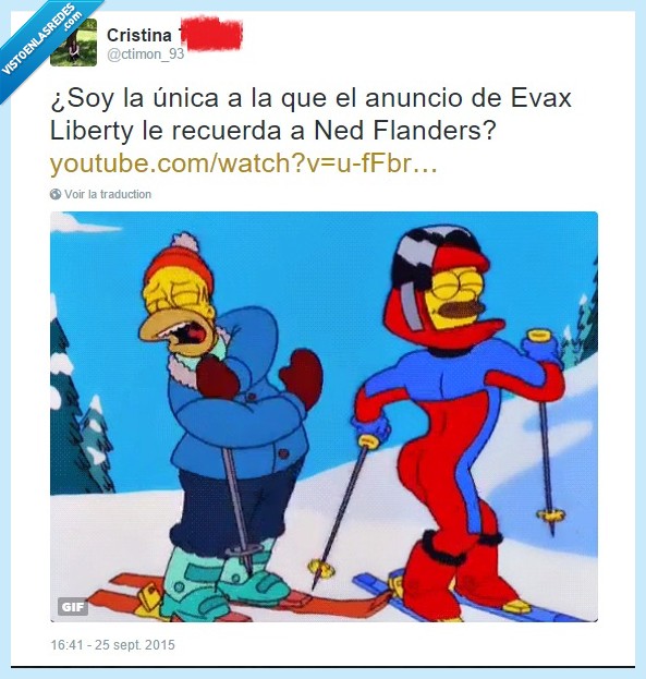 Evax,Twitter,Flanders,Ned,Homer,Simpson,anuncio,humor,como si no llevara nada