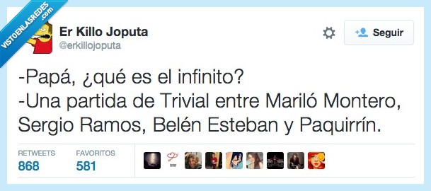 papa,hijo,preguntar,infinito,trivial,Marilo Montero,Sergio Ramos,Belen Esteban,Paquirrín