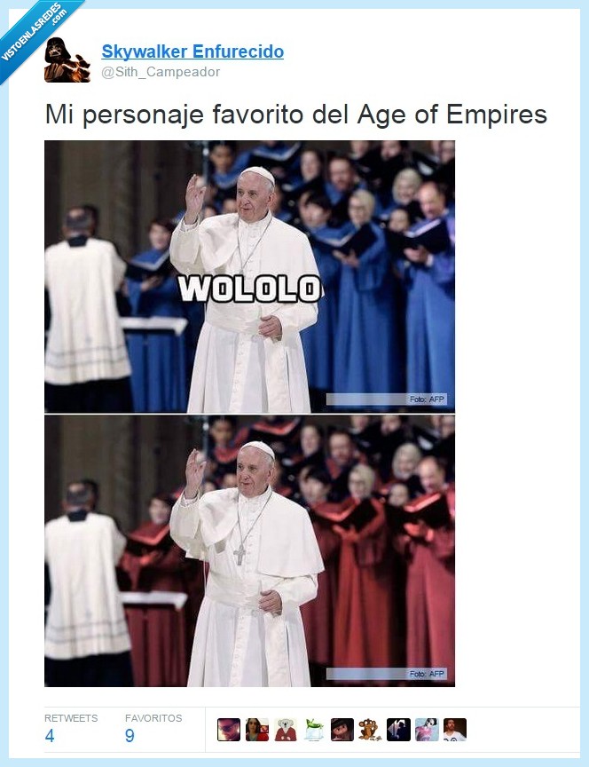 age of empires,personaje,papa,monje,wololo,convertir,azul,rojo