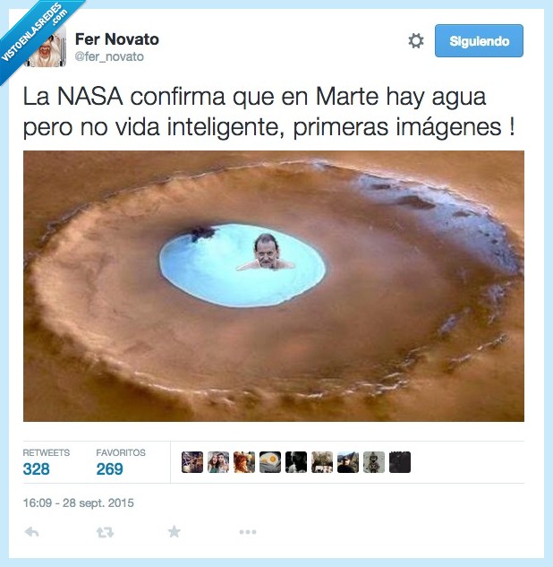 nada,NAsa,marte,agua,vida inteligente,aliens,Rajoy,charca