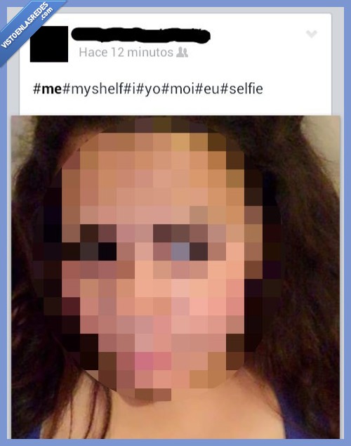 selfie,hashtag,estantería,myself,inglés