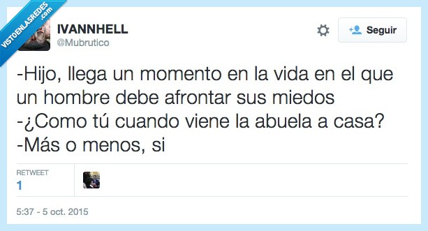 hijo,momento,vida,enfrentar,miedo,abuela,casa,suegra,padre,mas o menos