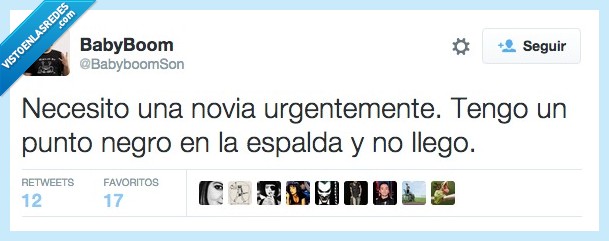 necesito,necesitar,novia,urgentemente,punto,negro,grano,mitad,espalda,llego,quitar,sacar