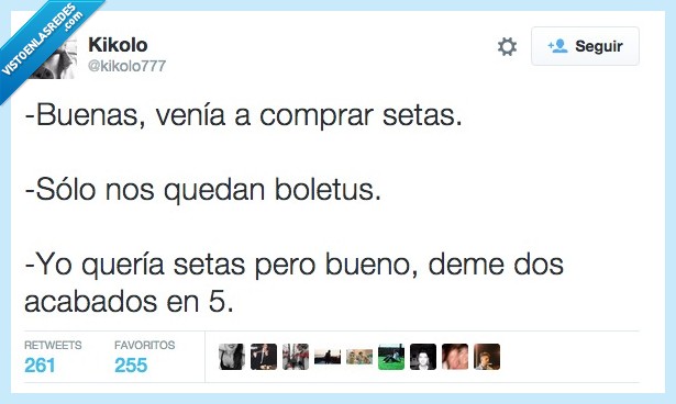 comprar,setas,boletus,boletos,acabado,acabar,cinco,cupones