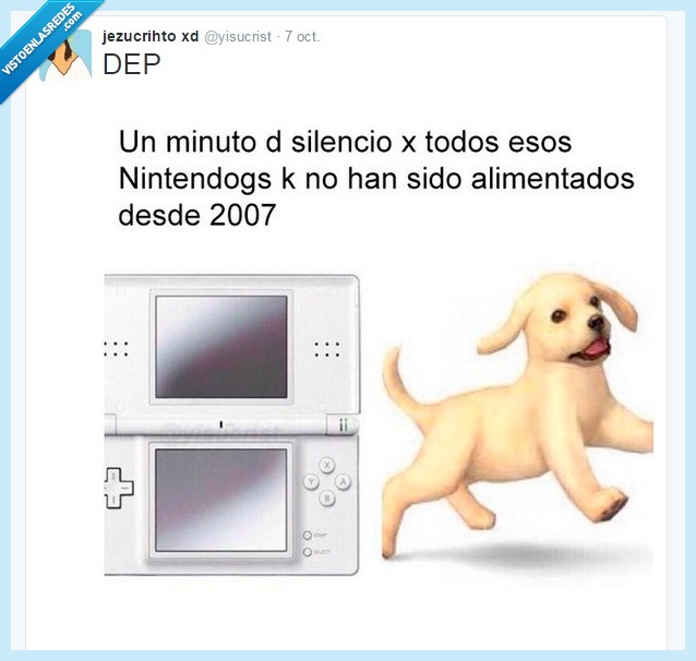 nintendogs,no te mueras Toby,2007,nintendo,perros