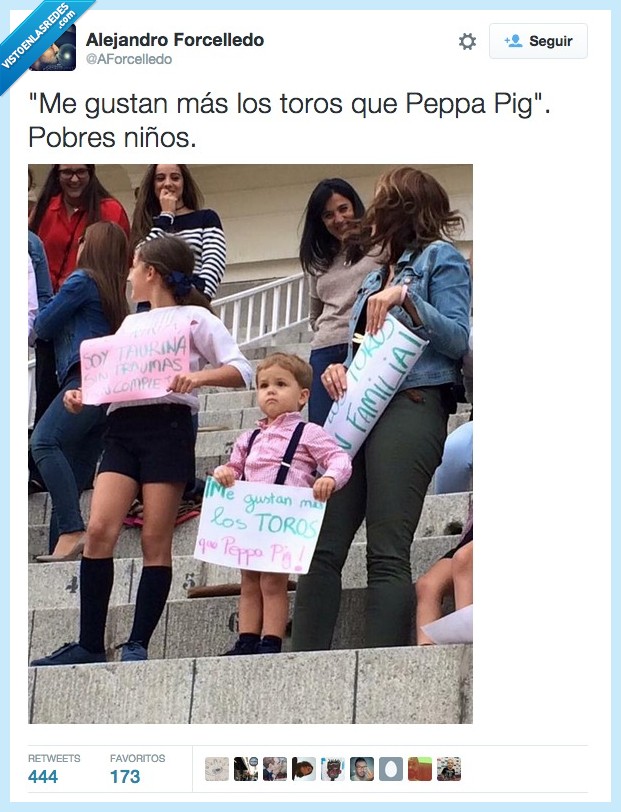 niño,crio,bebe,hijo,toro,Peppa Pig,taurino,taurina,tauromaquia