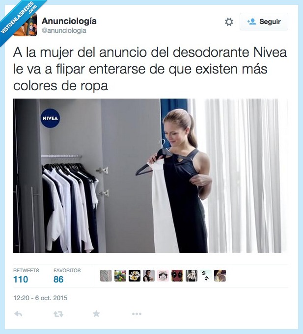 mujer,anuncio,desodorante,nivea,blanco,negro,color