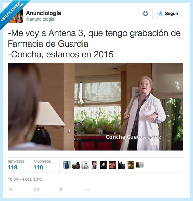 farmacia de guardia,bata,Concha cuetos,anuncio