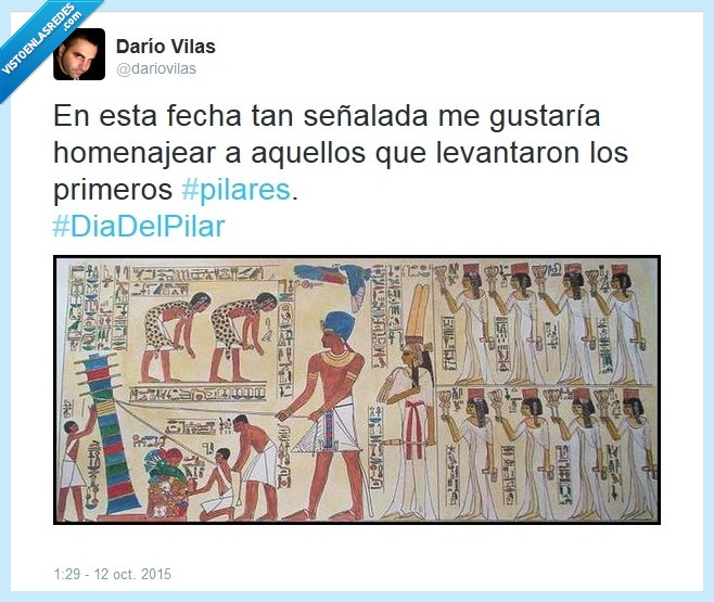 pilar,día del pilar,egipto,construcción,egipcios