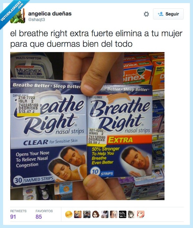 breathe right,ronquido,roncar,descanso,descansar,extra,mujer,eliminar,dormir,bien,todo