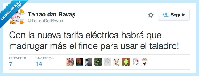 nueva,tarifa,electrica,taladro,antes,levantar,despertar,madrugar,finde