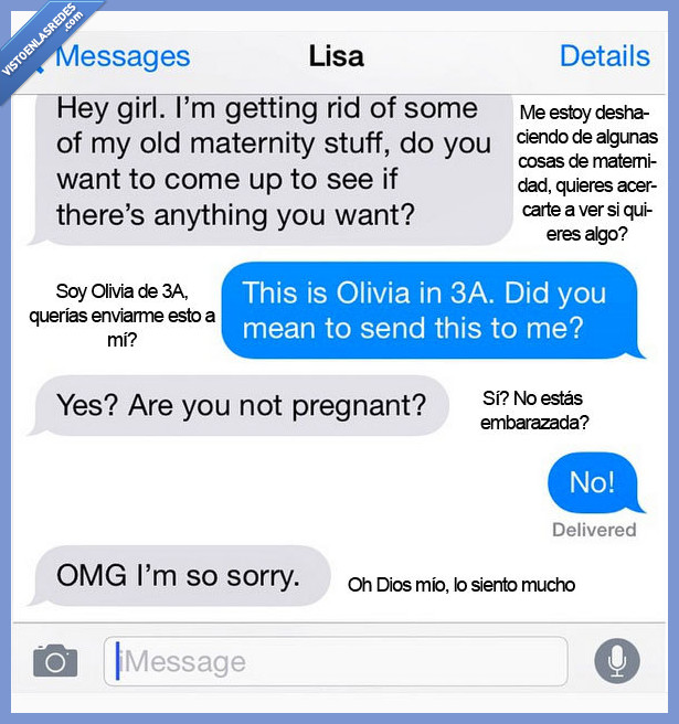 Olivia,Tierra trágame,embarazada,gorda,error,vergüenza,Lisa