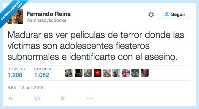 madurar,pelicula,terror,victima,adolescente,fiestero,identificar,odiar,asesino