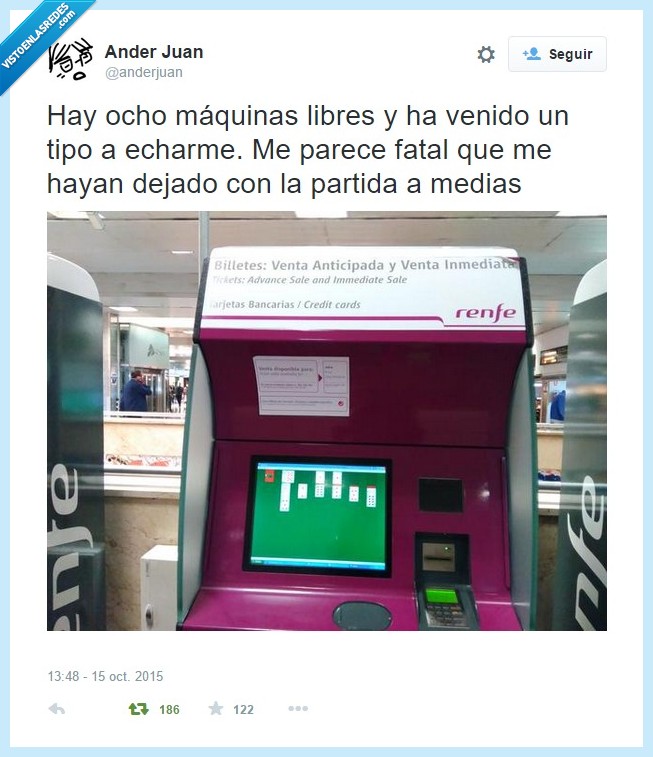 Renfe,Tiqué,Tickets,Tren,Windows XP,Solitario,pantalla