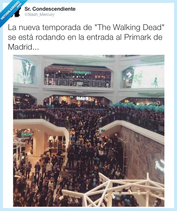 Primark,Apertura,The Walking Dead,Zombis,Madrid