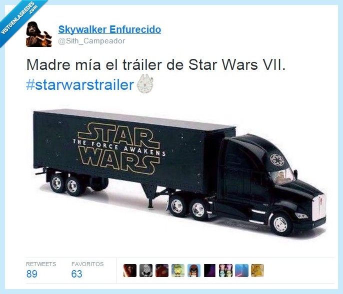 star wars,trailer,pelicula,force awakens,camión
