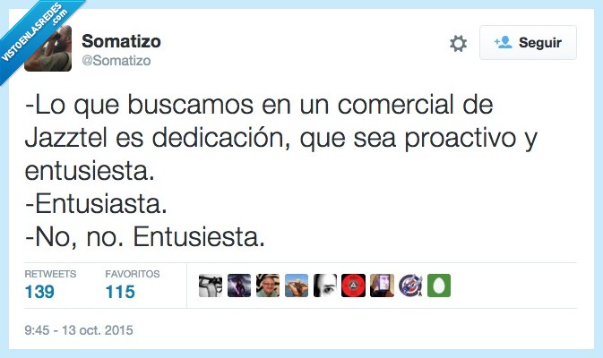 buscamos,buscar,comercial,dedicación,proactivo,entrevista,JAzztel,oferta,entusiesta,en tu siesta,mediodia,entusiasta