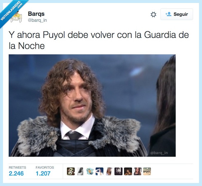 Puyol,volver,Guardia de la noche,Night's watch,Jon Nieve,Jon Snow,Juego de tronos,game of thrones