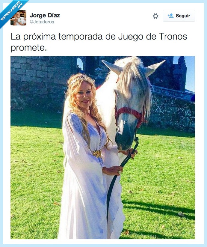 ana obregon,juego de tronos,caballo