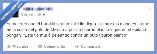 tiburón,muerte,epitafio,harakiri