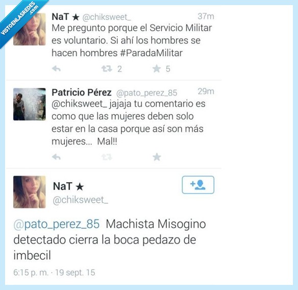 machismo,servicio militar,mili,hombre,mujer,limpiar,machista,misogino,detectado