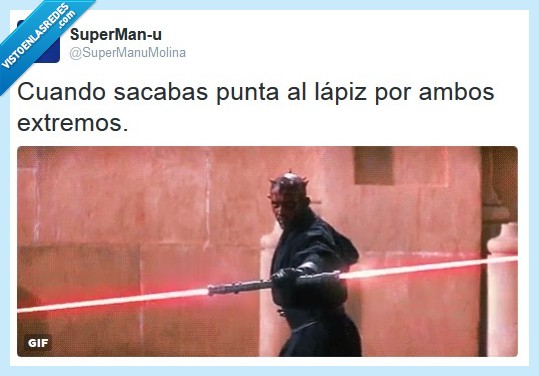 star wars,guerra de las galaxias,darth maul,punta,lápiz,extremos