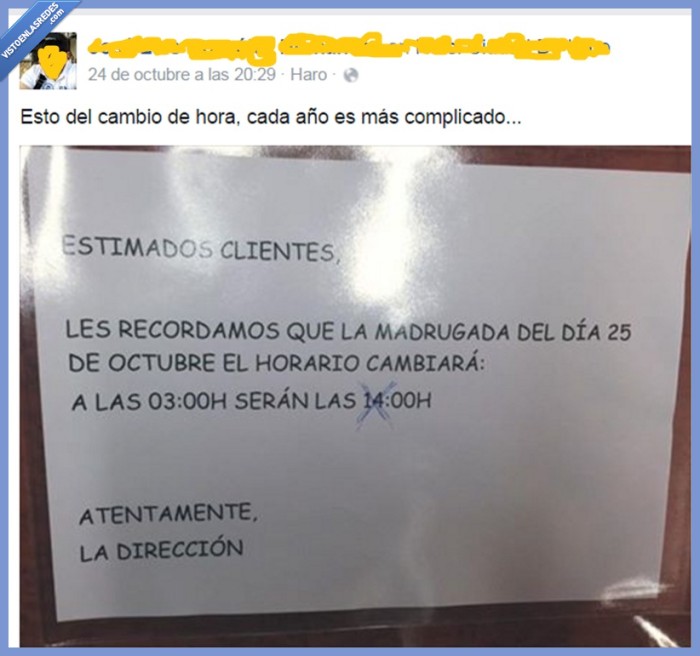 cambio de hora,error,hotel,dos,tres,14