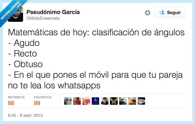 matematicas,clasificacion,angulos,recto,agudo,novia,mirar,movil,poner,whatsapps,cuernos,mirada