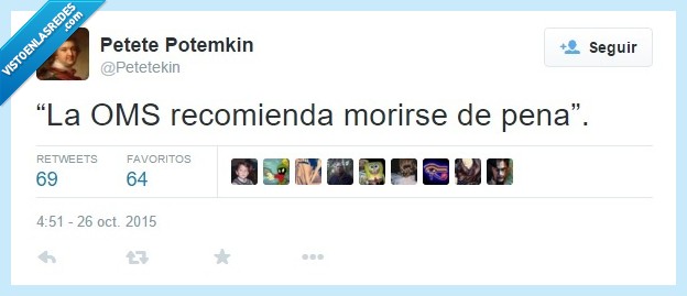 OMS,recomendar,recomienda,morir,pena