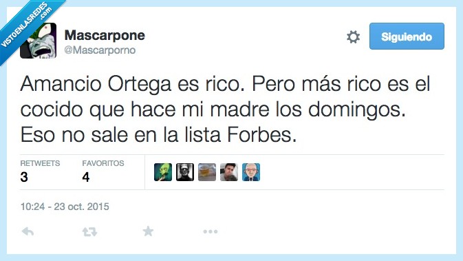 Amancio Ortega,rico,Forbes,cocido,madre,domingos