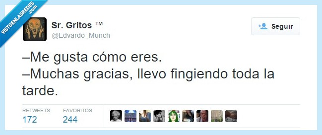 gusta,como,eres,gracias,mentira,fingir,cita