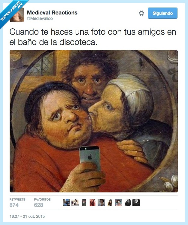 fotos,baño,discoteca,cuadro,medieval,selfie,lavabo,amigos,borrachos