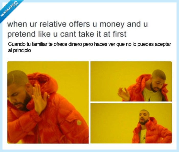 familiar,ofrece,dinero,Drake,aceptar,principio