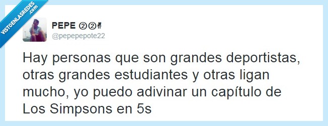 Los Simpsons,feliz,ligar poco,deporte,lo importante es participar