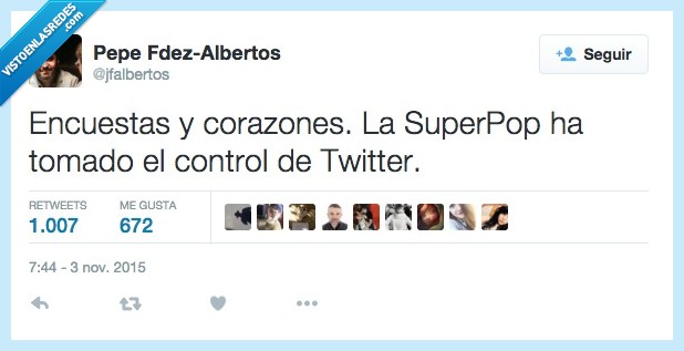 encuestas,corazones,like,amor,Superpop,control,Twitter