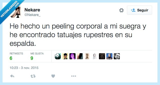 peeling,suegra,exfoliación,tatuaje,rupestre,espalda