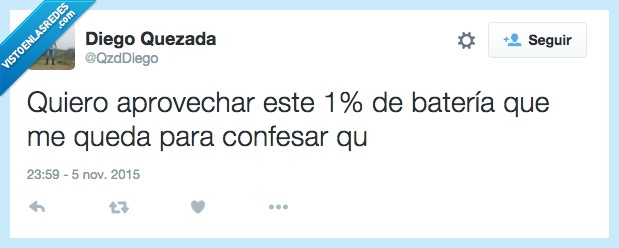 medias,escribir,confesión,confesar,batería,móvil,twitter