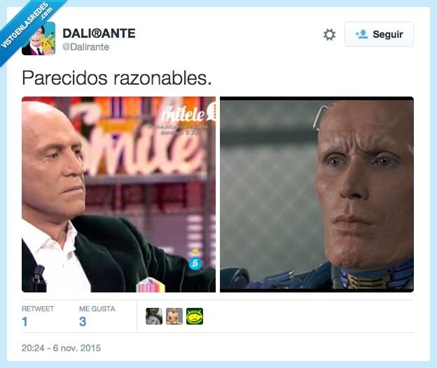 dalirante,twitter,robocop,parecidos razonables,tele,tv,sálvame,telecinco,tele5
