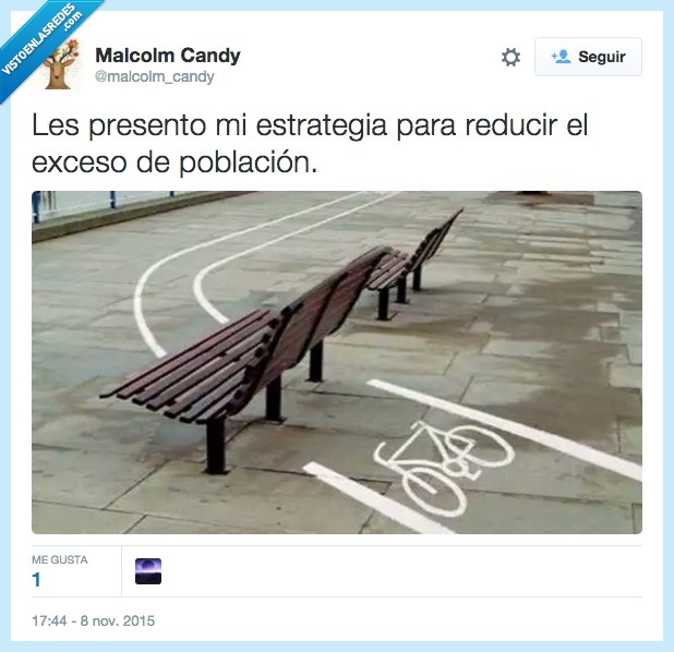 estrategia,reducir,exceso,población,matar,carril,bici,banco,accidente