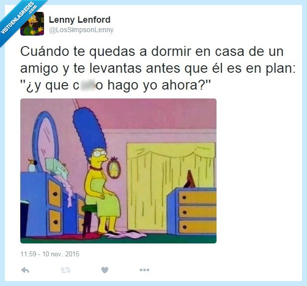 dormir,amigos,está pasando,marge,esperar,mirar,dormido,despertar,primero,antes