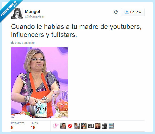 youtubers,internet,madre,cara,influencers,terelu,campos,ni idea